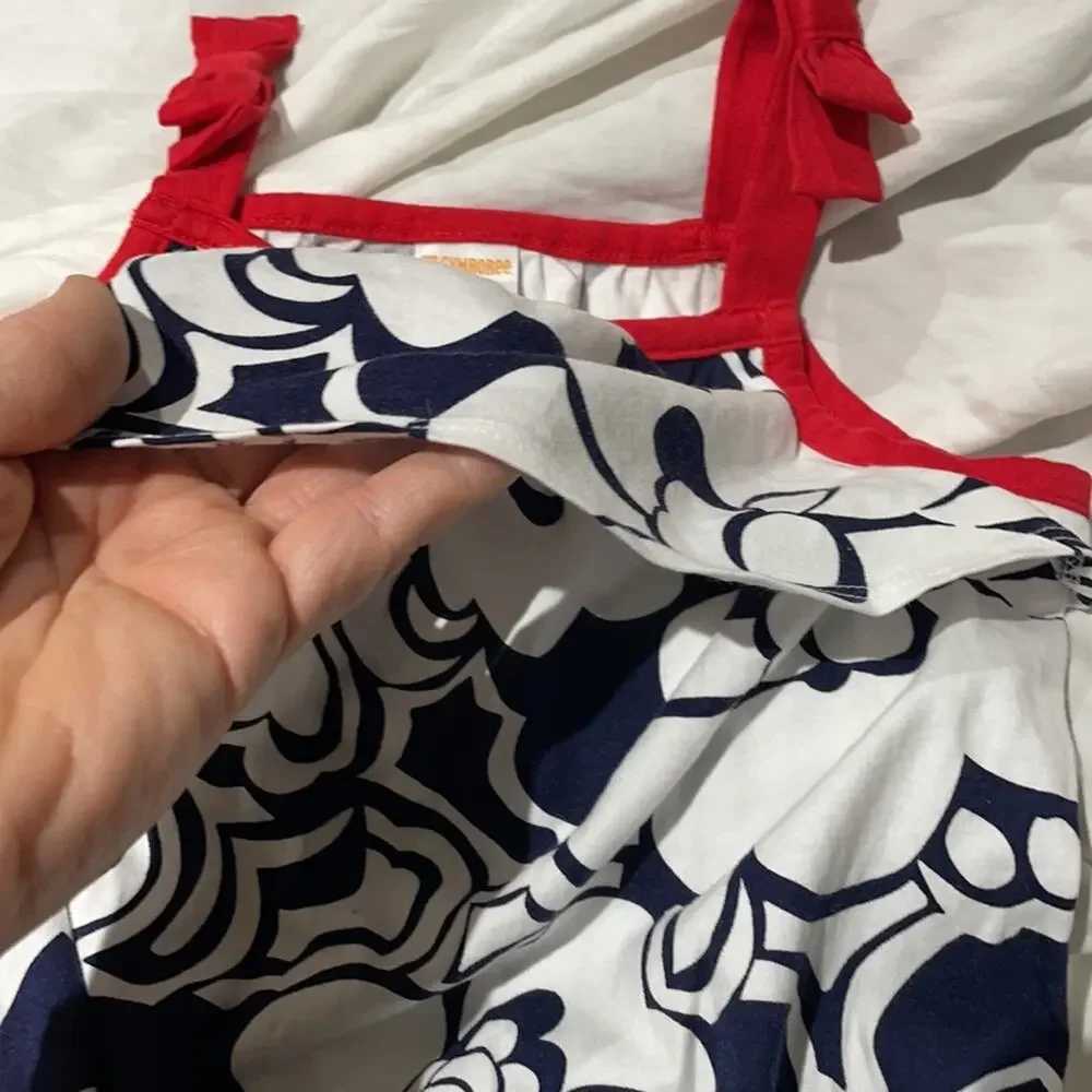 Gymboree 4t red white blue romper nwot